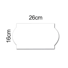 Ετικέτες αυτοκόλλητες ετικετογράφου χειρός 26Χ16 σε ρολό λευκές