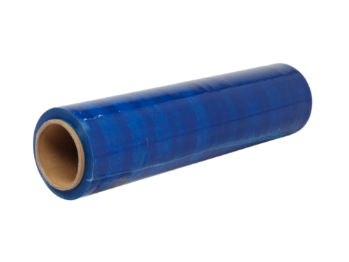 Stretch film χειρός μπλε για συσκευασία παλετών