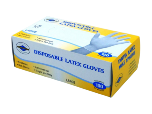 Γάντια Latex Λευκά